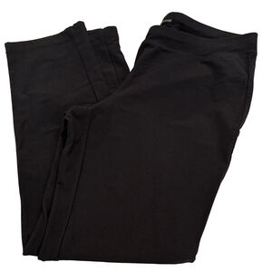 Eileen Fisher Black Washable Stretch Crepe Slim Ankle Pant Legging S/P